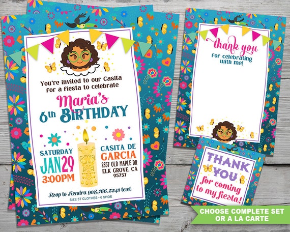 Encanto Birthday Invitation, Encanto Birthday Party Invitation, Encanto Invitation Digital, Mirabel Birthday Invitation, Encanto Party Il_570xn