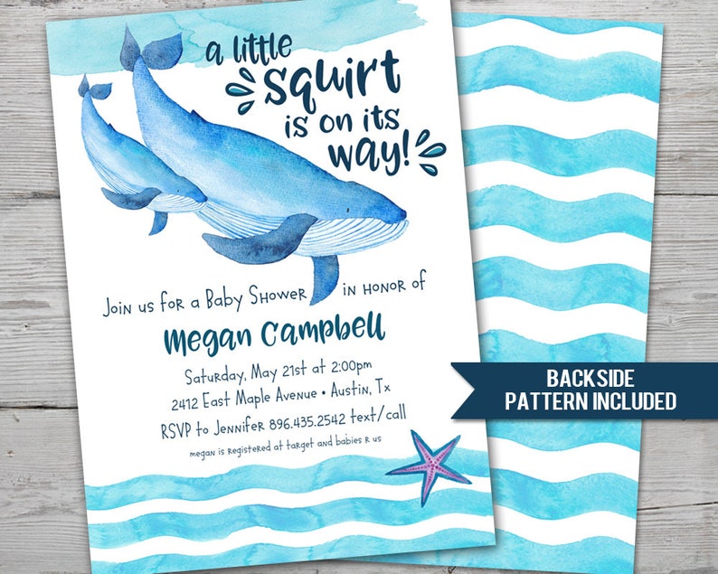 Blue Whale Baby Shower Invitation Whale Baby Shower Invitation Etsy Blue Whale Baby Shower Invitation Whale Baby Shower Invitation Etsy