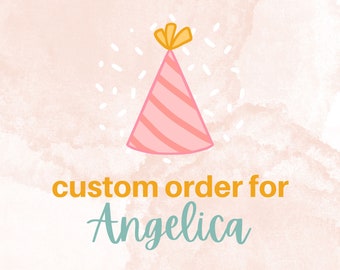 Reserved listing for Angelica for a custom digital napkin design