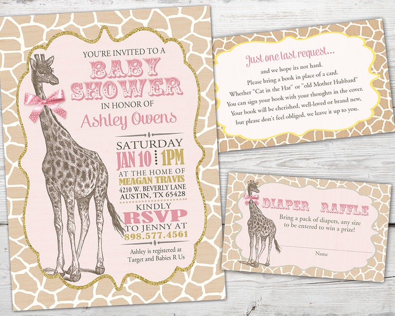 Giraffe Baby Shower Invitation Giraffe Baby Shower Invitation Etsy Giraffe Baby Shower Invitation Giraffe Baby Shower Invitation Etsy