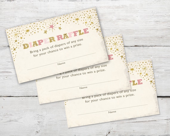Twinkle Twinkle Little Star Diaper Raffle Cards, PRINTABLE Twinkle Twinkle Little Star Diaper Raffle Cards, DIY Diaper Raffle Cards Il_570xn