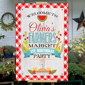 Farmers Market Party, Farmers Market Sign,  PRINTABLE, Farmers Market Birthday, Farmers Market Decor, Farmer&#39;s Market Decorations, Sign