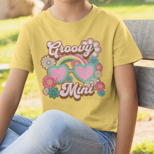 Groovy Mini Peuter Shirt, Groovy Peuter Outfit, Groovy Verjaardagsfeest Shirt, Groovy Mini TShirt voor peuter, Retro jaren &#39;70 Peuter Shirt