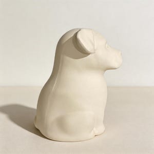 Bespoke Big Dog Urn Cremation Ashes for Pet Loss Handmade Ceramic Dog Shape Urn Custom Big Dog Breed Cartoon Style Mother's Day Memorial image 8