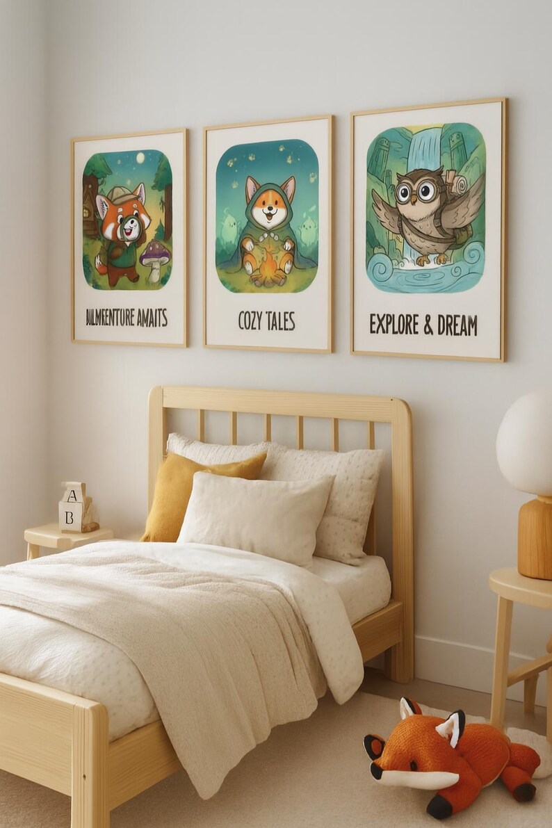 Animal Nursery Prints, Kids Room Decor (digital Download) - Etsy