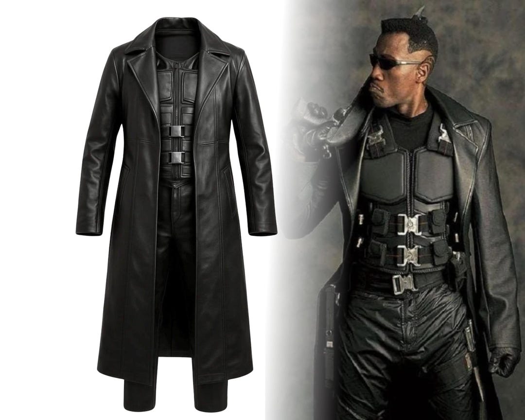 Wesley Snipes Blade Vampire Hunter Daywalker Marvel Movie Long Black ...