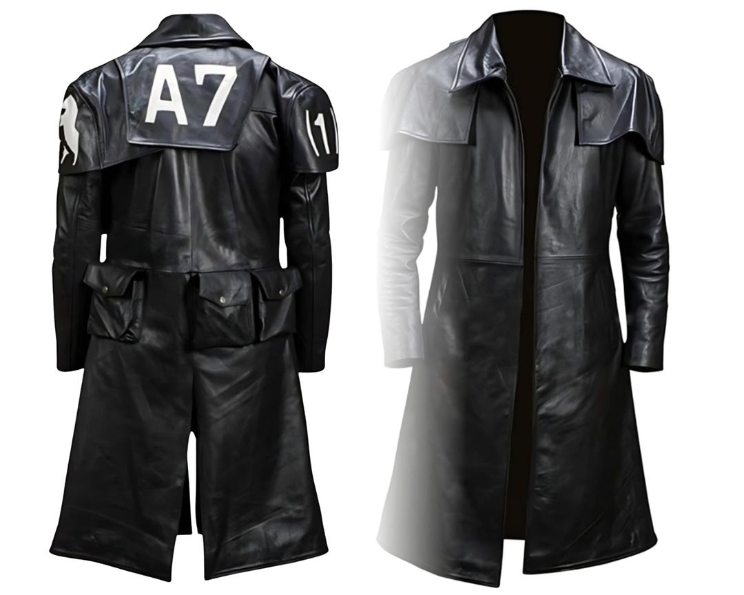 NCR A7 Veteran Ranger Leather Duster Coat, Fallout New Vegas Cosplay ...