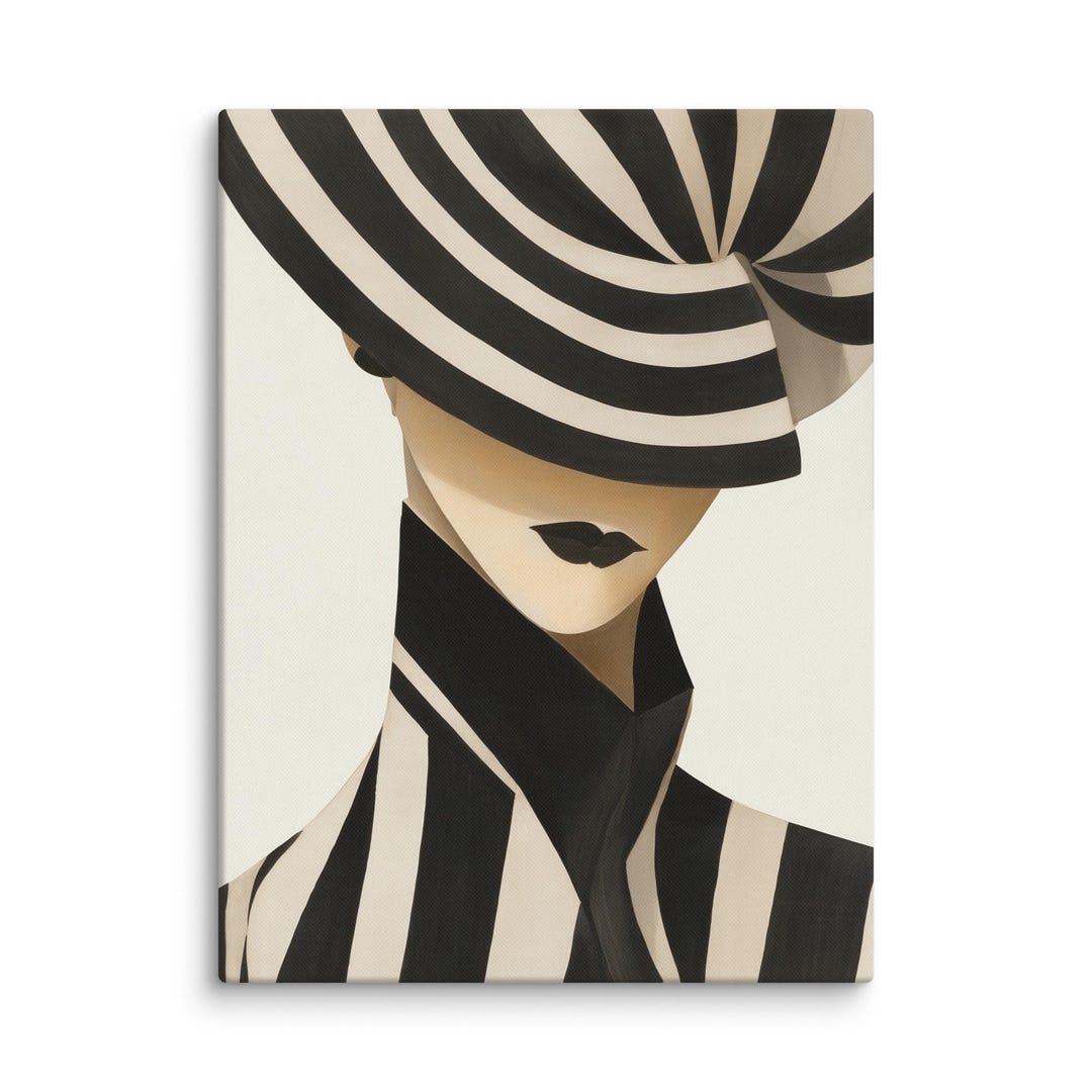 Art Deco Fashion Canvas Print 30×40