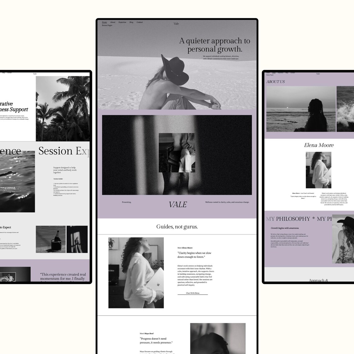 Squarespace Website Template Wellness, Health Coach, Therapists Etsy