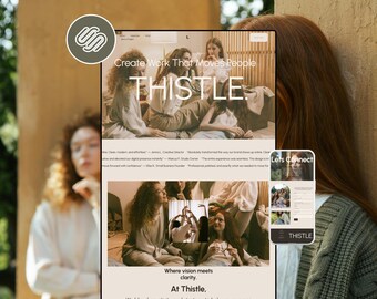 Minimalistische Squarespace Website Template | Modernes elegantes Design für Reisebus-Kreative und Dienstleister