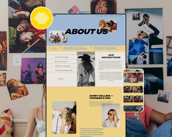 Squarespace Website Template | Modernes Portfolio Design für Kreative