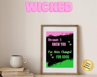 Art mural Wicked inspiré de Wicked For Good