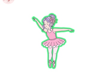 Ballerinakoekjesvorm STL | Stempel balletdanser (digitale download)
