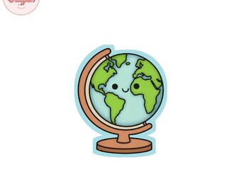 Globe Cookie Cutter STL | Weltkarte Backdatei (Digitaler Download)