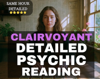Same Hour Clairvoyant Reading , Fast & Honest Psychic Reading,Medium Reading,  Love Insight, General Spiritual Guidance