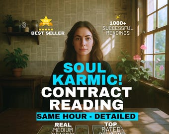Soul Contract SAME HOUR Psychic Reading, Spiritual Reading Medium Guidance, Past Life General Reading, Future Love, Karma & Psychic Reading