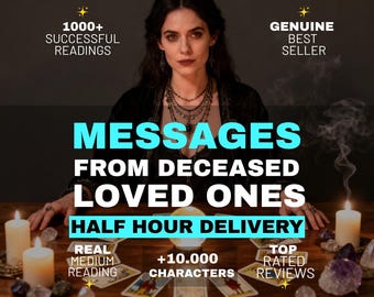 Message From Your Deceased Loved One, Psychic Mediumship Reading, Connect With Close Relatives Ancestors, Same Hour Reading Spiritual