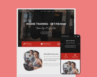Gymklubb – WordPress-tema för gym | Elementor-mall