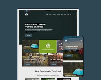 Tema WordPress per campeggio / Modello Elementor