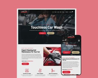 Tema WordPress per autolavaggio / Modello Elementor