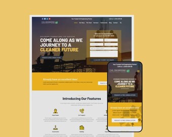 Civil Engineering – Construction WordPress Theme | Elementor Template