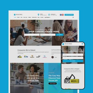 Rekryteringsbyråer – Elementor WordPress-tema | Mall för jobbannonser