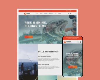 Tema WordPress per la pesca / Modello Elementor