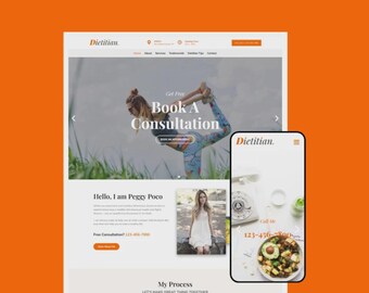 Dietist Pro – WordPress-tema för hälsa och näring | Elementor-mall