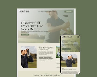 Tema WordPress per golf club / modello Elementor