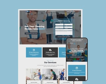 Tema WordPress per servizi di pulizia / Modello Elementor