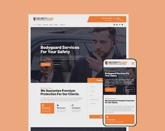 Tema WordPress per guardie di sicurezza / Modello Elementor