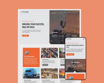 WordPress-thema vrachtwagenvervoer | Elementor-sjabloon