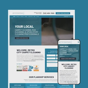 Tema WordPress per la pulizia dei tappeti / Modello Elementor