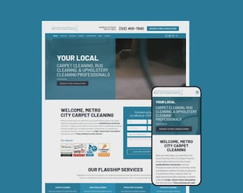 Teppich Reiniger WordPress Theme | Elementor Template