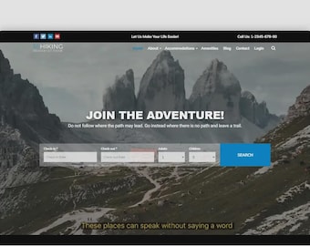 Wandern WordPress Theme | Elementor Template