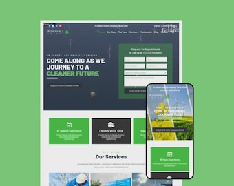 Renewable Energy WordPress Theme | Elementor Template
