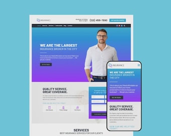 Insurance Pro – Tema WordPress per assicurazioni / Modello Elementor