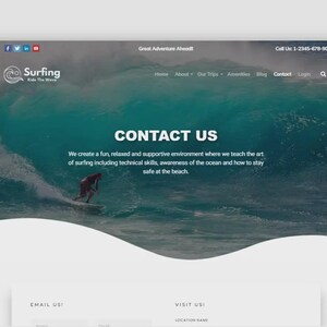 Surfen WordPress Theme | Elementor Template Bild 5