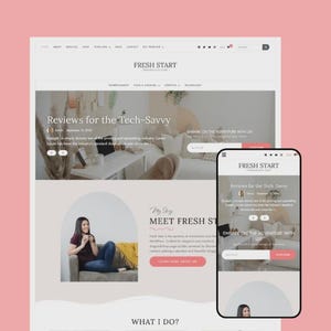 Fresh Start – Tema de blog de WordPress / Plantilla de Elementor