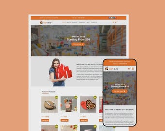 Tema de WordPress para tienda de regalos / Plantilla de Elementor