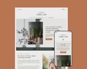 Golden Threads – Tema WordPress per consulenza aziendale / Modello Elementor