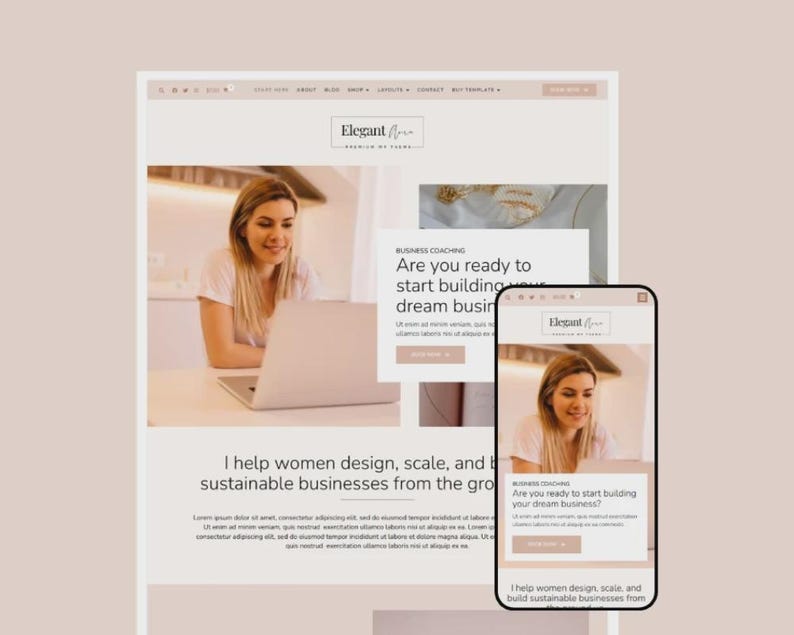 Elegante uitstraling – WordPress-blogthema | Elementor-sjabloon afbeelding 1