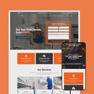 Tema de WordPress para reparación de aire acondicionado / Plantilla Elementor