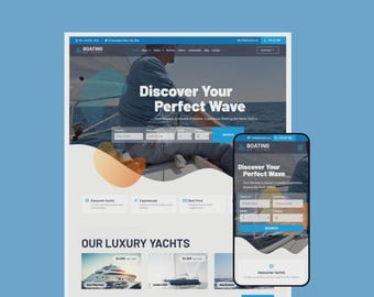 Tema WordPress per noleggio barche / Modello Elementor