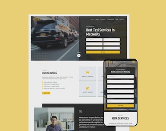 Taxi Pro – Tema WordPress per compagnia di taxi / Modello Elementor