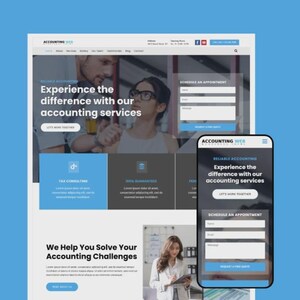 Tema de WordPress para contables / Plantilla de finanzas y servicios