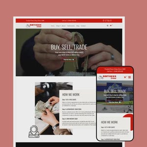 Antique Store WordPress Theme | Elementor Template image 1
