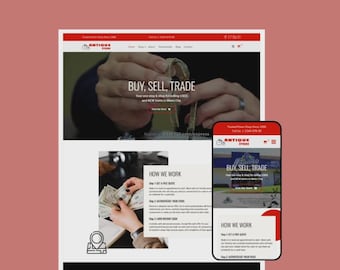Tema de WordPress para tienda de antigüedades / Plantilla Elementor