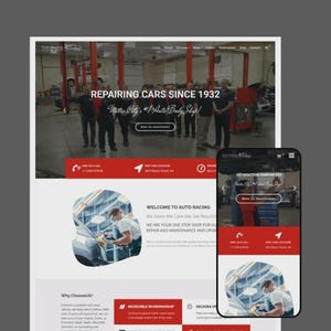 Auto Racing WordPress Theme | Elementor Template