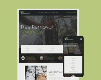 Tema WordPress per il servizio di rimozione degli alberi / Modello Elementor